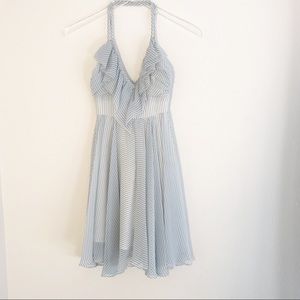 Guess dress. Chiffon blue and white stripped.